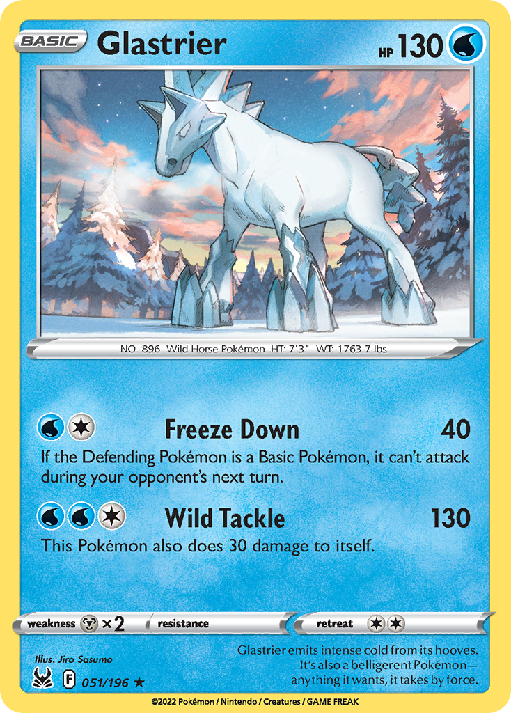 Glastrier - Lost Origin - #51 - Pokemon TCG card