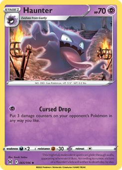 Haunter #65 Haunter - Lost Origin - #65 - Pokemon TCG card