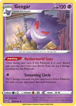 Gengar #66 Gengar - Lost Origin - #66 - Pokemon TCG card