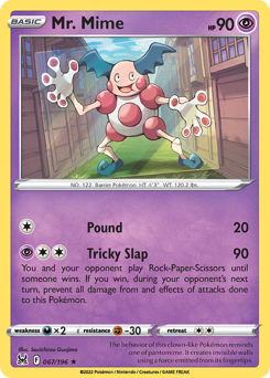 Mr. Mime - Lost Origin - #67 - Pokemon TCG card