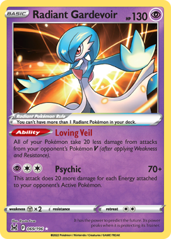 Radiant Gardevoir - Lost Origin - #69 - Pokemon TCG card