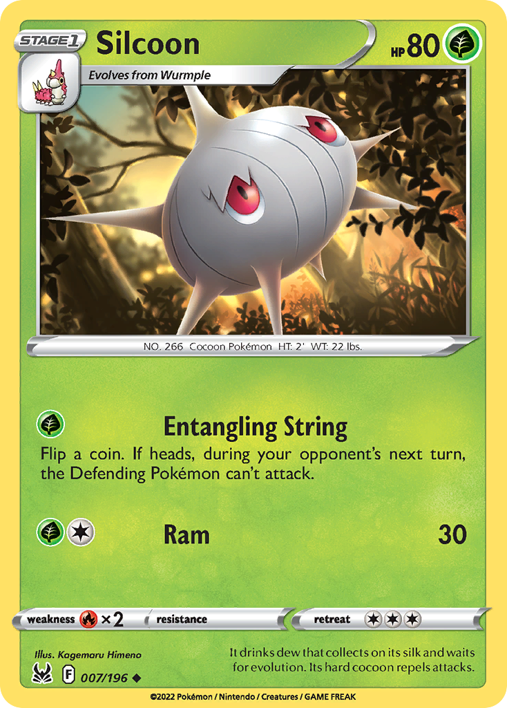 Silcoon - Lost Origin - #7 - Pokemon TCG card