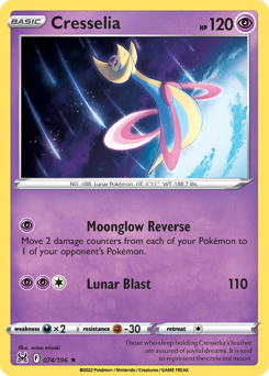 Cresselia #74 Cresselia - Lost Origin - #74 - Pokemon TCG card