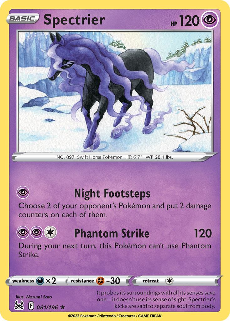 Spectrier - Lost Origin - #81 - Pokemon TCG card