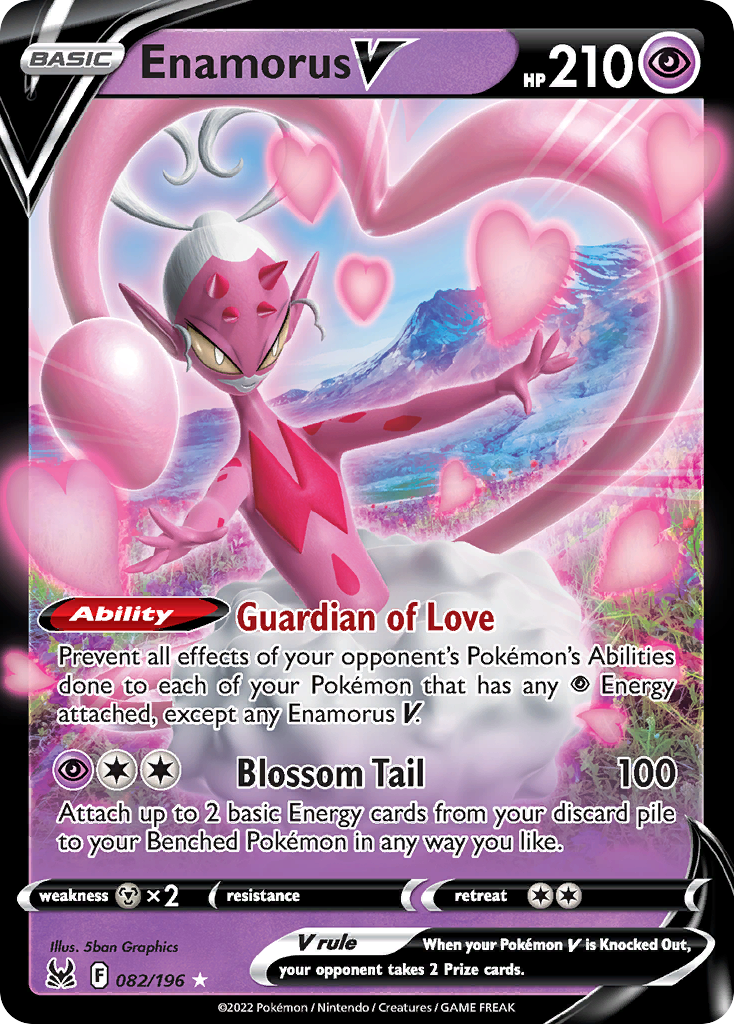 Enamorus V - Lost Origin - #82 - Pokemon TCG card