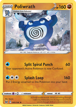 Poliwrath #85 Poliwrath - Lost Origin - #85 - Pokemon TCG card