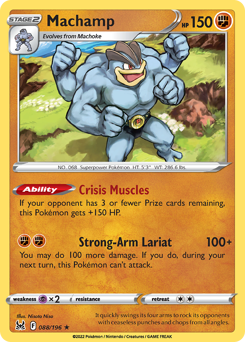 Machamp - Lost Origin - #88 - Pokemon TCG card