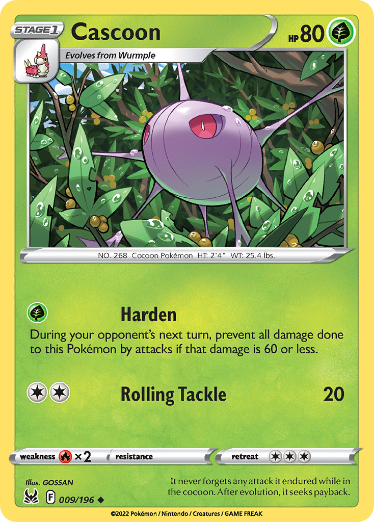 Cascoon - Lost Origin - #9 - Pokemon TCG card