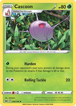 Cascoon #9 Cascoon - Lost Origin - #9 - Pokemon TCG card