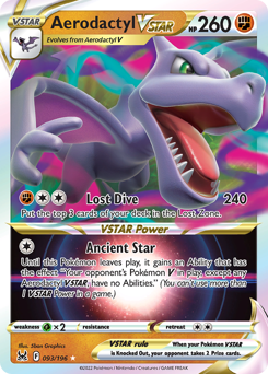 Aerodactyl VSTAR - Lost Origin - #93 - Pokemon TCG card