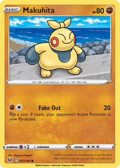 Makuhita #97 Makuhita - Lost Origin - #97 - Pokemon TCG card