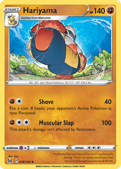 Hariyama #98 Hariyama - Lost Origin - #98 - Pokemon TCG card