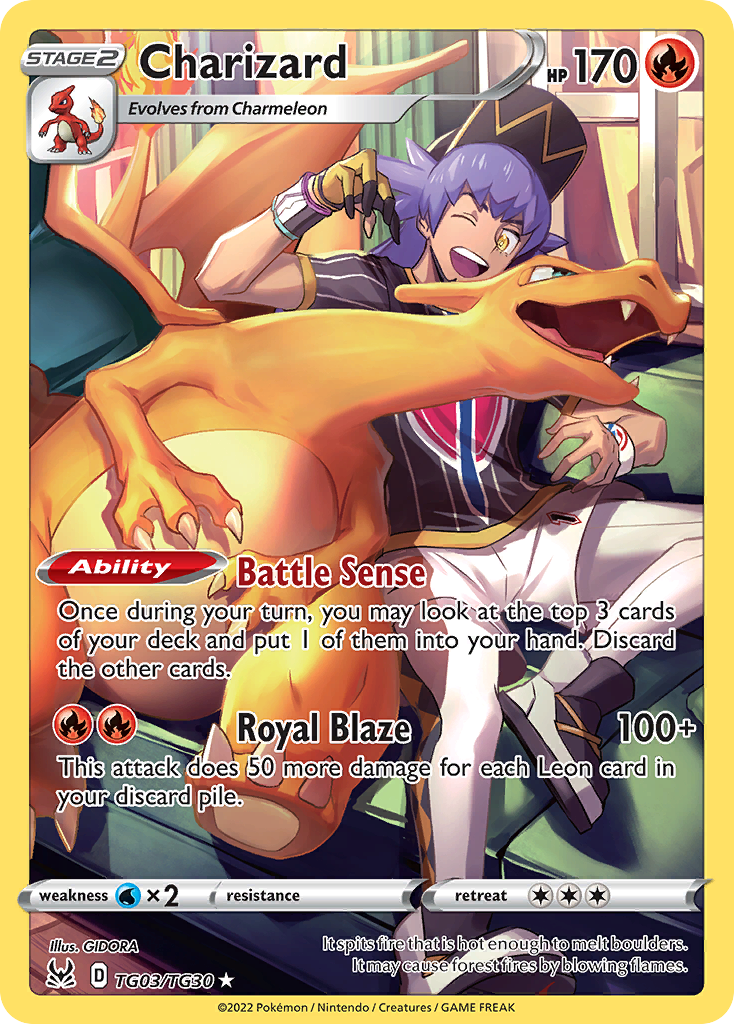 Charizard - Lost Origin Trainer Gallery - #TG03 - Pokemon TCG card