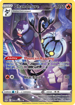 Chandelure - Lost Origin Trainer Gallery - #TG04 - Pokemon TCG card