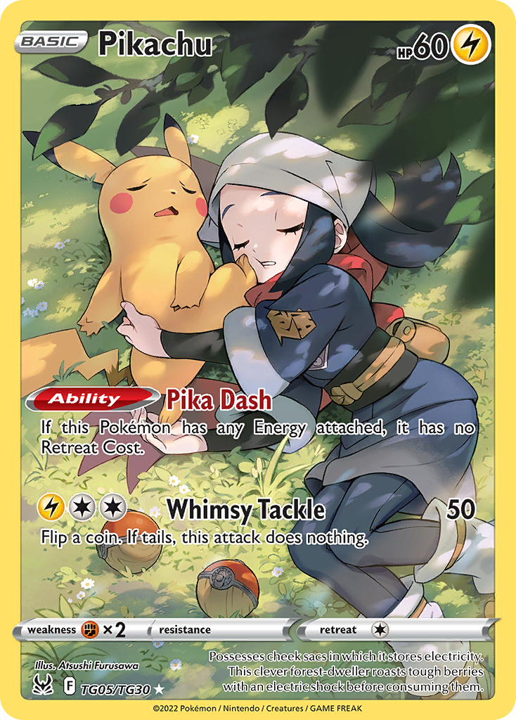 Pikachu - Lost Origin Trainer Gallery - #TG05 - Pokemon TCG card