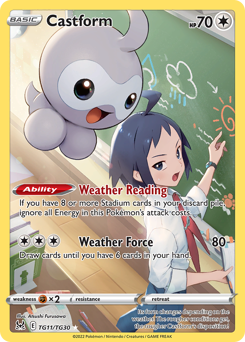 Castform - Lost Origin Trainer Gallery - #TG11 - Pokemon TCG card