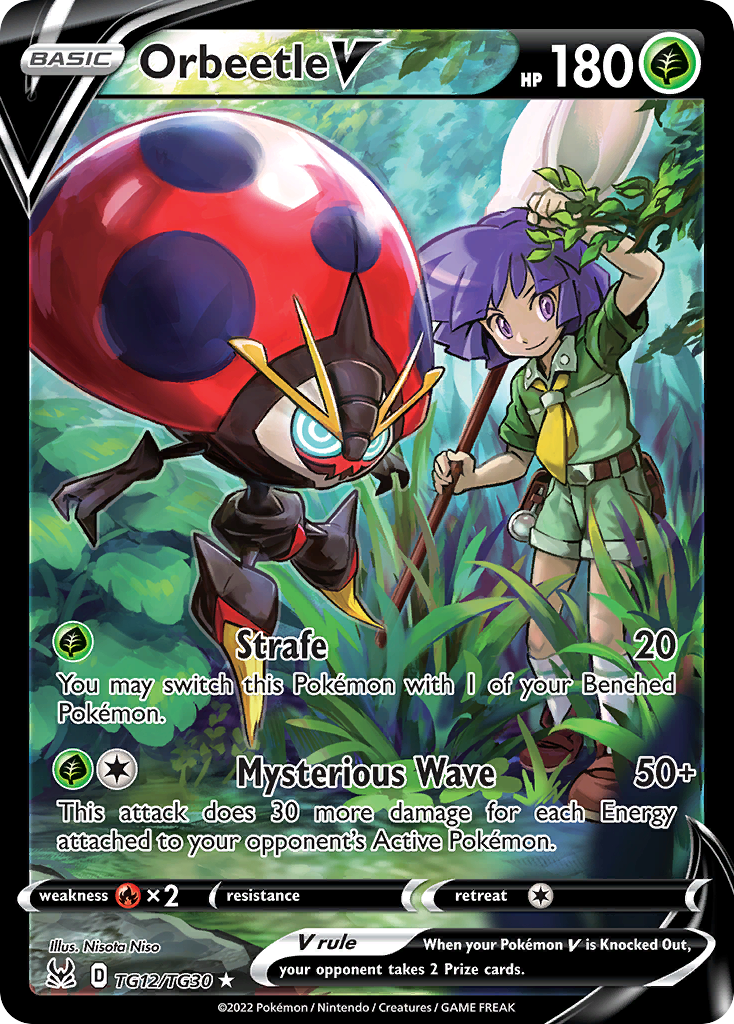 Orbeetle V - Lost Origin Trainer Gallery - #TG12 - Pokemon TCG card