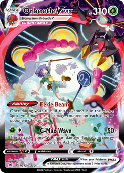 Orbeetle VMAX #TG13 Orbeetle VMAX - Lost Origin Trainer Gallery - #TG13 - Pokemon TCG card