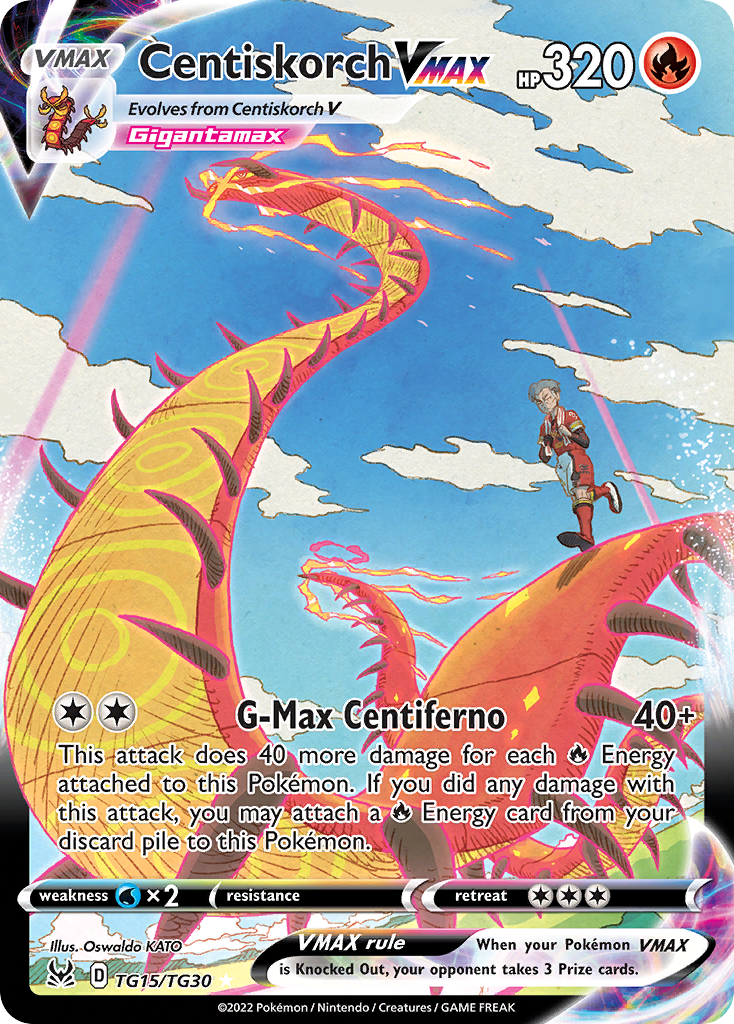 Centiskorch VMAX - Lost Origin Trainer Gallery - #TG15 - Pokemon TCG card