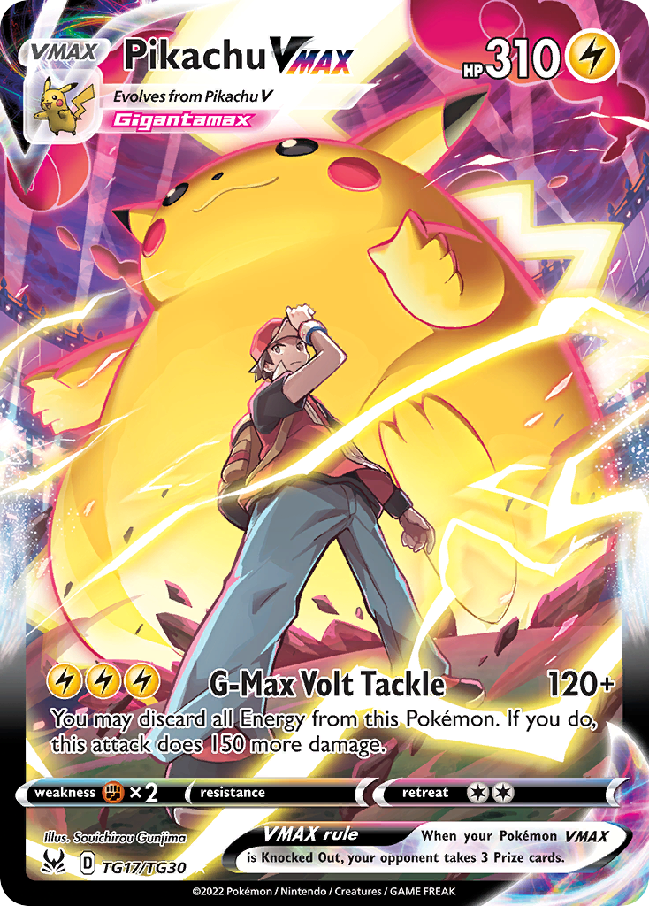Pikachu VMAX - Lost Origin Trainer Gallery - #TG17 - Pokemon TCG card