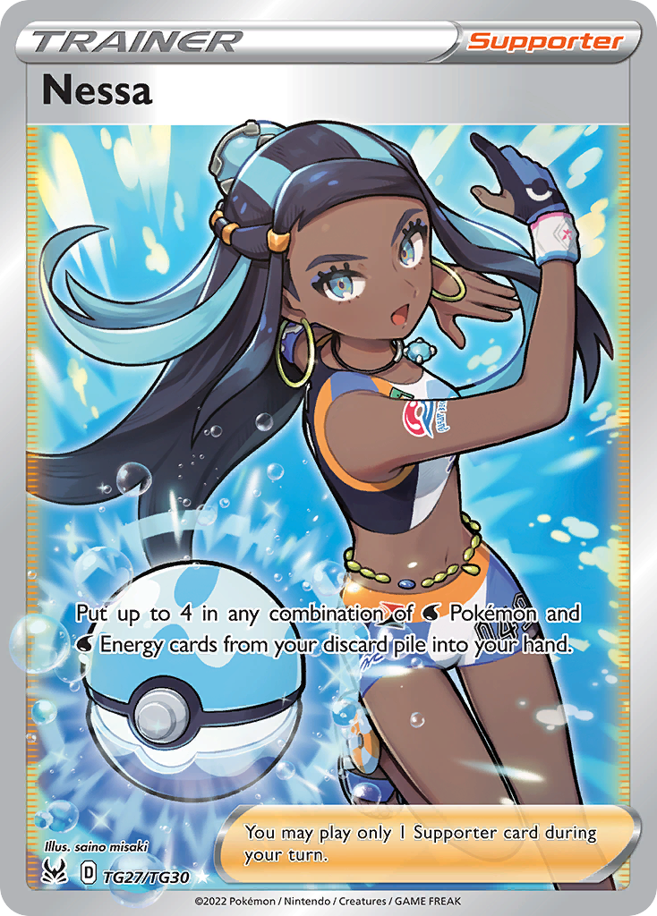 Nessa - Lost Origin Trainer Gallery - #TG27 - Pokemon TCG card