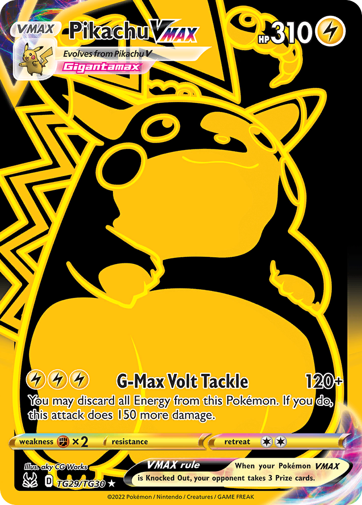 Pikachu VMAX - Lost Origin Trainer Gallery - #TG29 - Pokemon TCG card