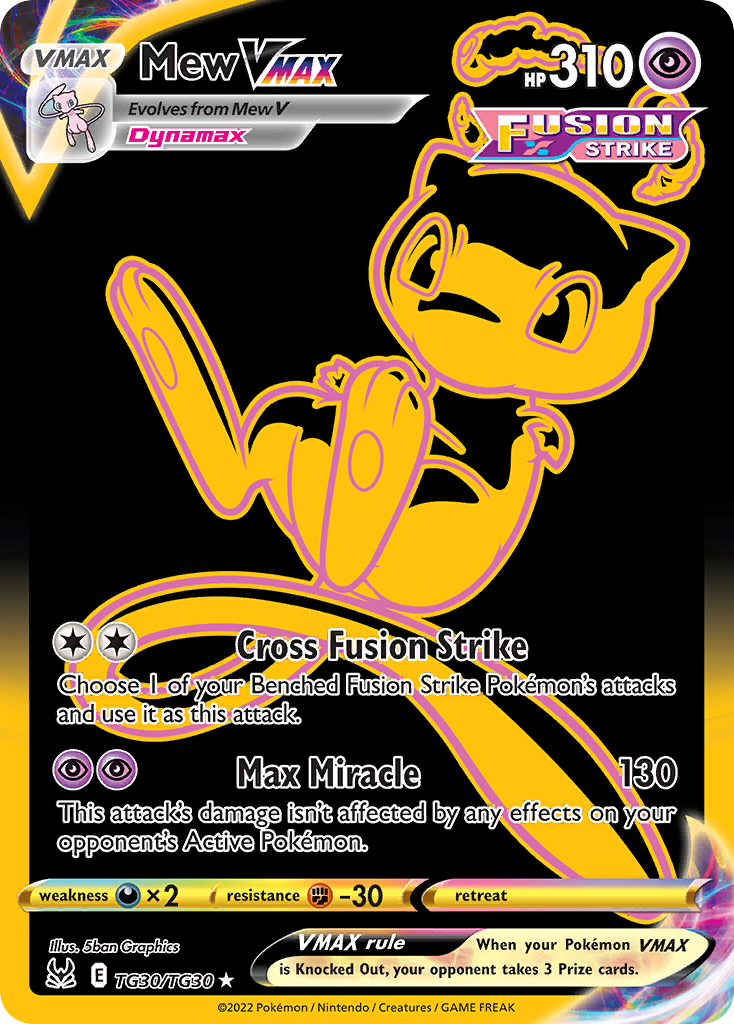Mew VMAX - Lost Origin Trainer Gallery - #TG30 - Pokemon TCG card