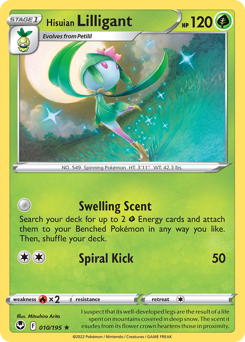Hisuian Lilligant #10 Hisuian Lilligant - Silver Tempest - #10 - Pokemon TCG card