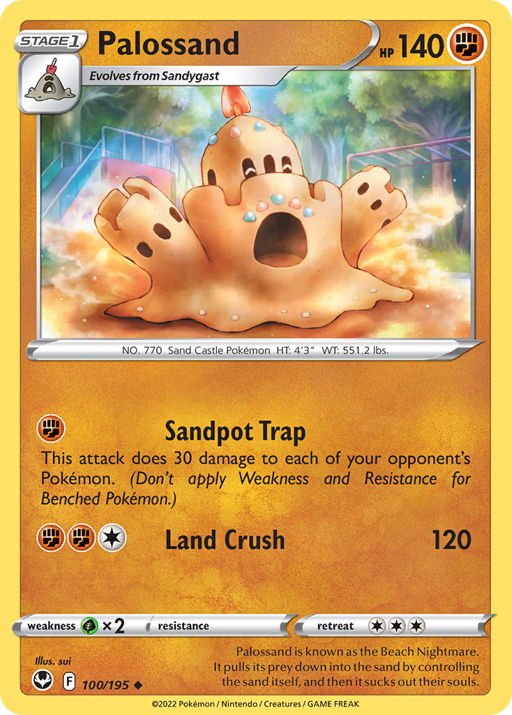 Palossand - Silver Tempest - #100 - Pokemon TCG card