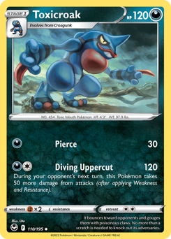 Toxicroak - Silver Tempest - #110 - Pokemon TCG card