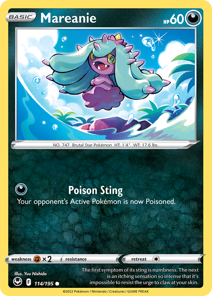 Mareanie - Silver Tempest - #114 - Pokemon TCG card