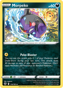 Morpeko - Silver Tempest - #116 - Pokemon TCG card