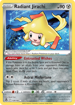 Radiant Jirachi #120 Radiant Jirachi - Silver Tempest - #120 - Pokemon TCG card