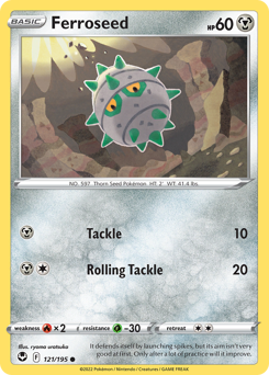 Ferroseed - Silver Tempest - #121 - Pokemon TCG card