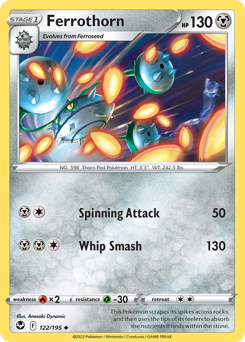 Ferrothorn #122 Ferrothorn - Silver Tempest - #122 - Pokemon TCG card