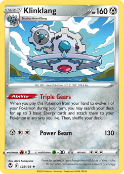 Klinklang #125 Klinklang - Silver Tempest - #125 - Pokemon TCG card