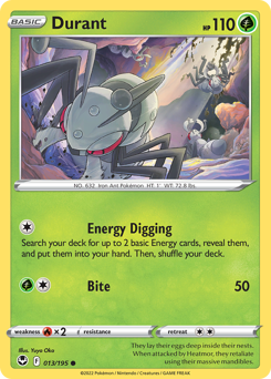 Durant - Silver Tempest - #13 - Pokemon TCG card