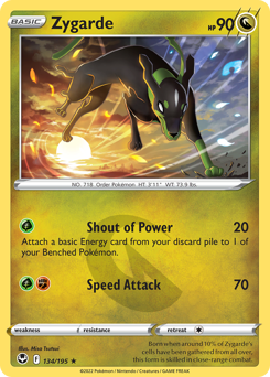 Zygarde #134 Zygarde - Silver Tempest - #134 - Pokemon TCG card
