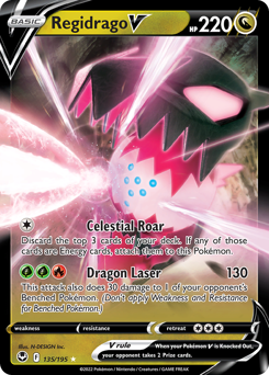 Regidrago V #135 Regidrago V - Silver Tempest - #135 - Pokemon TCG card