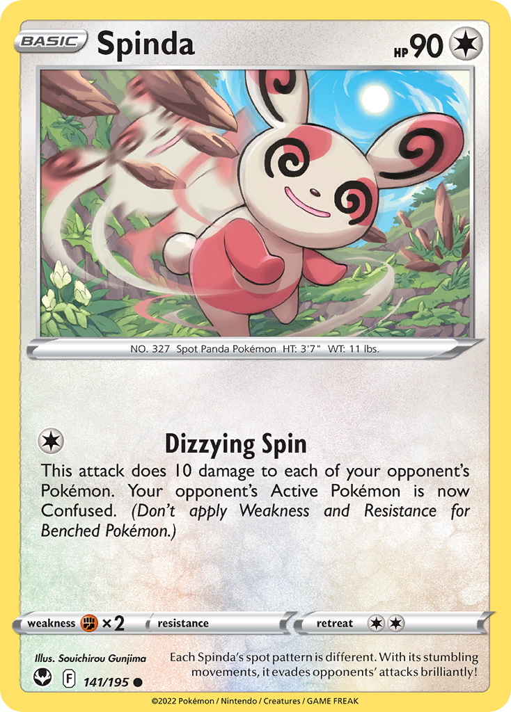 Spinda - Silver Tempest - #141 - Pokemon TCG card