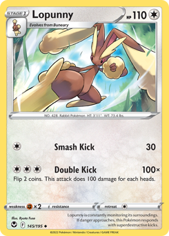 Lopunny #145 Lopunny - Silver Tempest - #145 - Pokemon TCG card