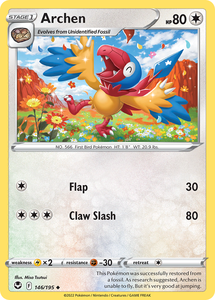 Archen - Silver Tempest - #146 - Pokemon TCG card