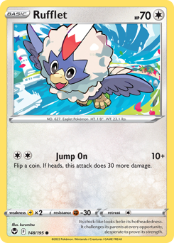 Rufflet - Silver Tempest - #148 - Pokemon TCG card
