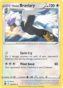 Hisuian Braviary - Silver Tempest - #149 - Pokemon TCG card