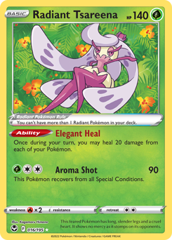 Radiant Tsareena #16 Radiant Tsareena - Silver Tempest - #16 - Pokemon TCG card