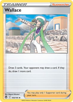 Wallace - Silver Tempest - #166 - Pokemon TCG card
