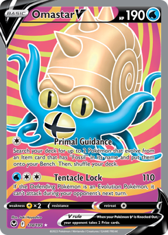 Omastar V #174 Omastar V - Silver Tempest - #174 - Pokemon TCG card