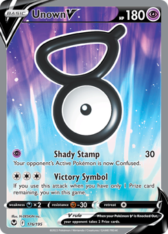 Unown V #176 Unown V - Silver Tempest - #176 - Pokemon TCG card