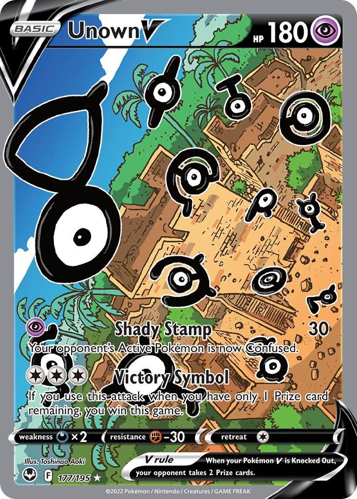Unown V - Silver Tempest - #177 - Pokemon TCG card