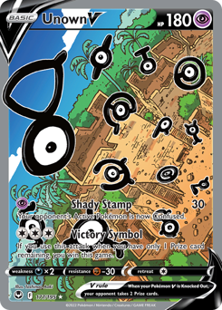 Unown V #177 Unown V - Silver Tempest - #177 - Pokemon TCG card